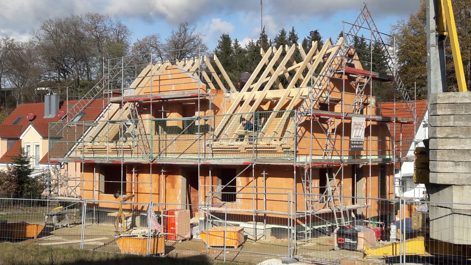 Einfamilienhaus im Rohbau