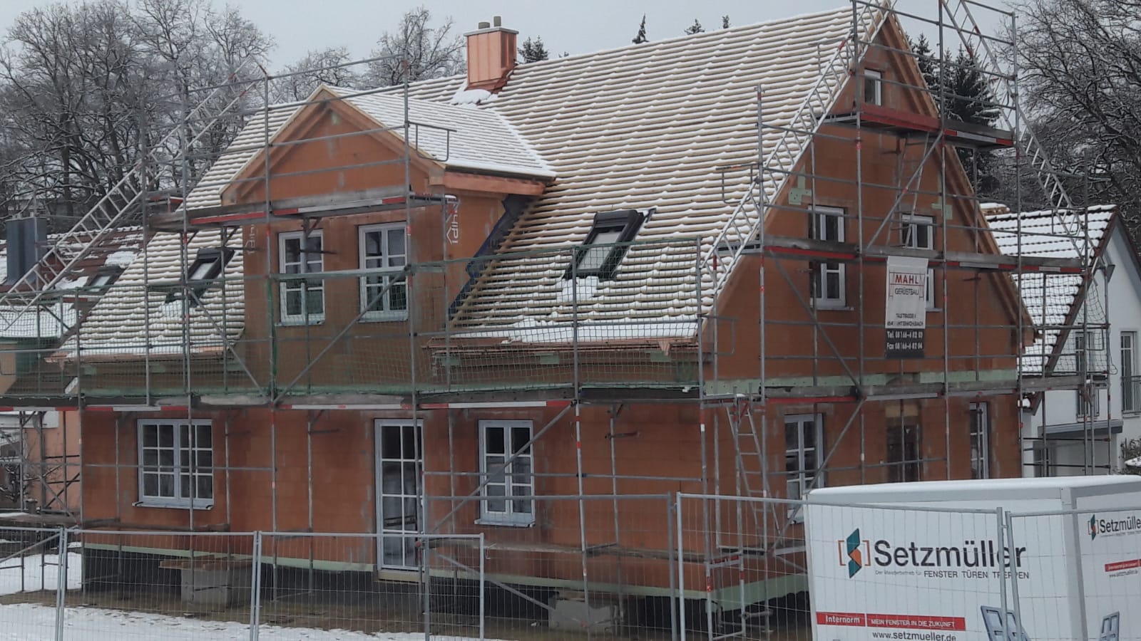 Baufortschritt am Einfamilienhaus