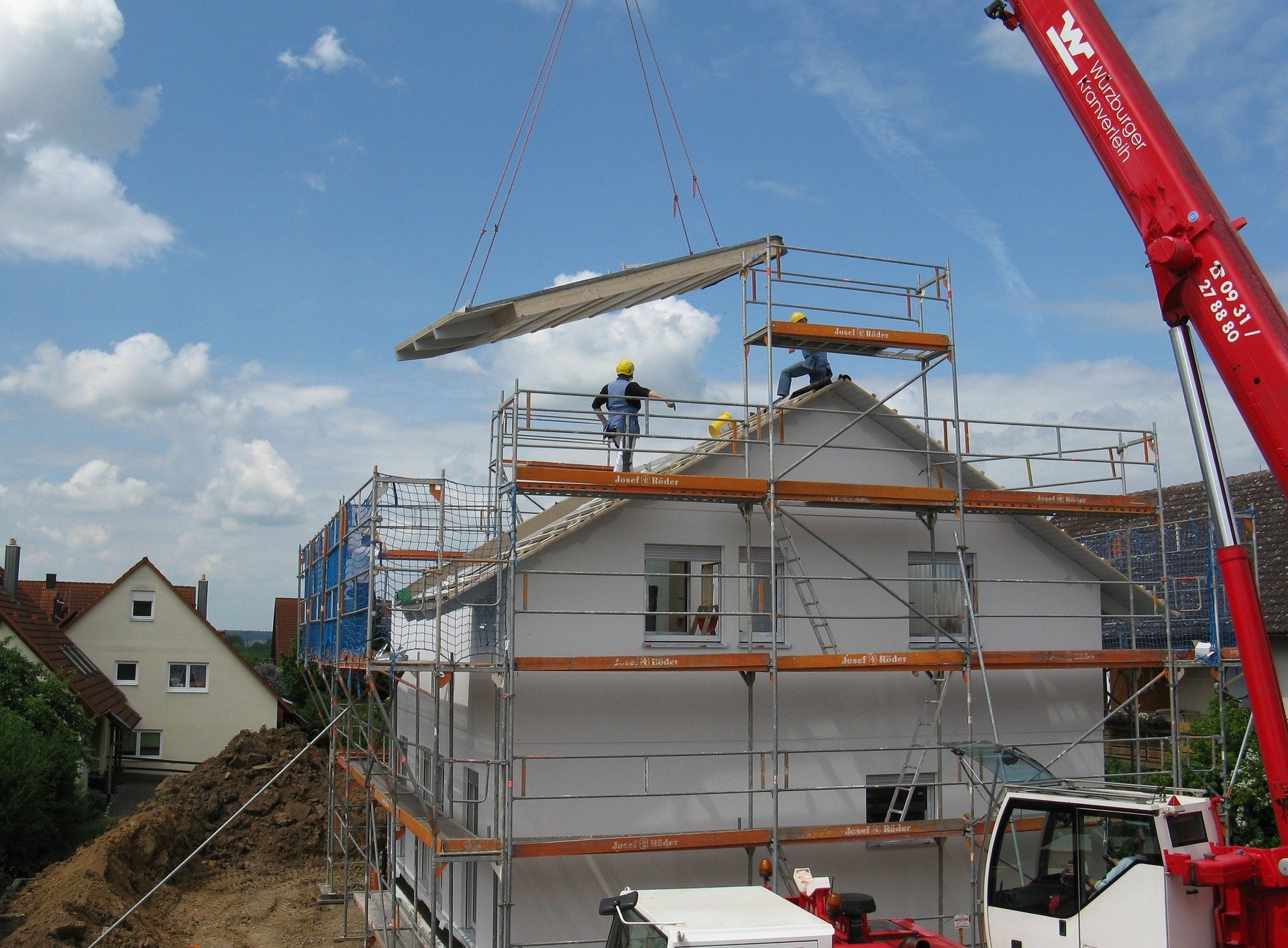 Haus im Rohbau